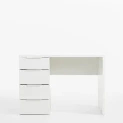 Biurko z szufladami ESPRESSO biały połysk