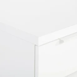 Biurko z szufladami ESPRESSO biały połysk
