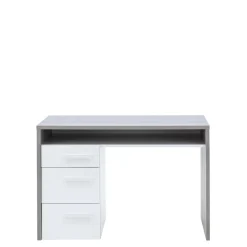 Biurko z szufladami szary blat MI PIACE