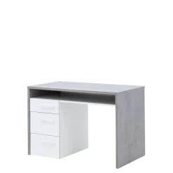 Biurko z szufladami szary blat MI PIACE