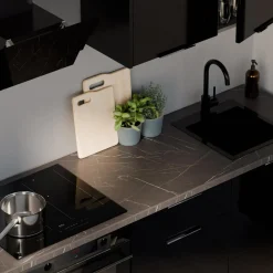 Blat EGGER grigia pietra czarny, 128x60 cm