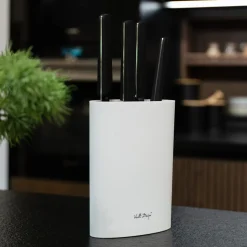 Blok stojak na noże BIANCO owalny