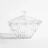 Bombonierka szklana z przykrywką GRAPHIC 15 cm