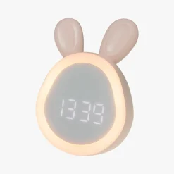 Budzik z wyświetlaczem LED MARY'S różowy ZAJĄCZEK