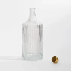 Butelka szklana ryflowana 1 l