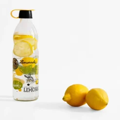 Butelka z korkiem z napisem LEMONADE 1 l