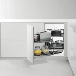 Cargo narożne lewostronne, front uchylny, highclass grey