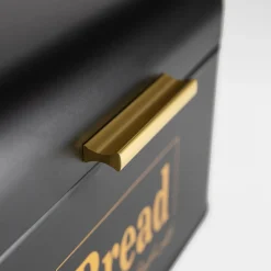 Chlebak metalowy czarny 30,5x20,7x15,1 cm