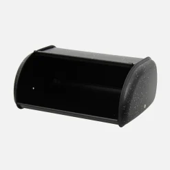 Chlebak stalowy czarny CLAUDIO 36x24x15 cm