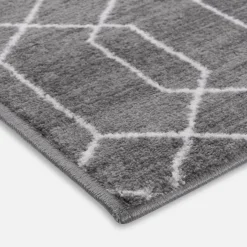 Chodnik geometryczny szary EPIC PRINT 80x200 cm