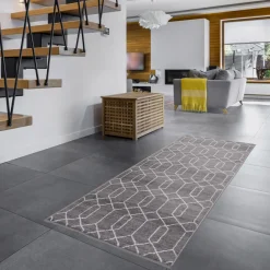 Chodnik geometryczny szary EPIC PRINT 80x200 cm