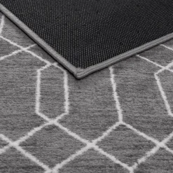 Chodnik geometryczny szary EPIC PRINT 67x160 cm