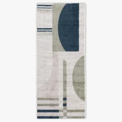 Chodnik geometryczny wielokolorowy HOUSTON 80x200 cm