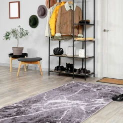 Chodnik marmurkowy szary WIKTORIA 80x200 cm