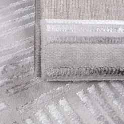 Chodnik srebrny LINIE MIGUEL 67x160 cm