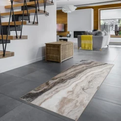 Chodnik szaro-beżowy KAMIEŃ EPIC PRINT 67x160 cm