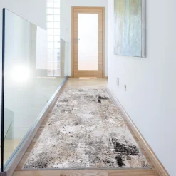 Chodnik szarobeżowy PRZECIERKA LONG 80x300 cm