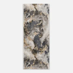 Chodnik szaro-niebieski MARMUR NORWAY 80x200 cm