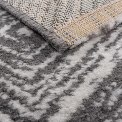 Chodnik szary w kwadraty NORWAY 67x160 cm