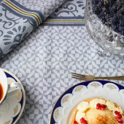 Ściereczka kuchenna szaro-niebieska CARINO 40x60 cm