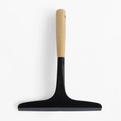 Ściągaczka do szyb czarna z bambusowym uchwytem