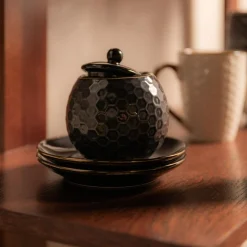 Cukiernica ceramiczna czarna BRESCA