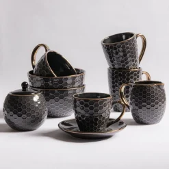 Cukiernica ceramiczna czarna BRESCA