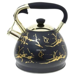 Czajnik na gaz i indukcję czarno-złoty DARIO 3l
