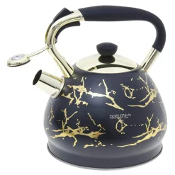 Czajnik na gaz i indukcję czarno-złoty DARIO 3l