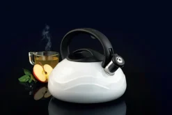 Czajnik na gaz i indukcję biały VELO 2,5 l