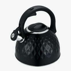 Czajnik na gaz i indukcję geometryczny czarny 2,5 l