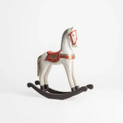 Dekoracja biało-czerwona KOŃ NA BIEGUNACH