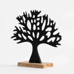 Dekoracja czarna DRZEWO 25,5 cm