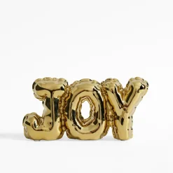 Dekoracja napis JOY złoty