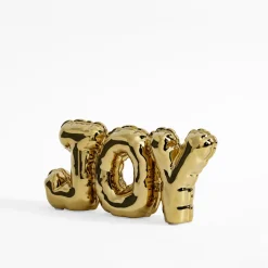 Dekoracja napis JOY złoty