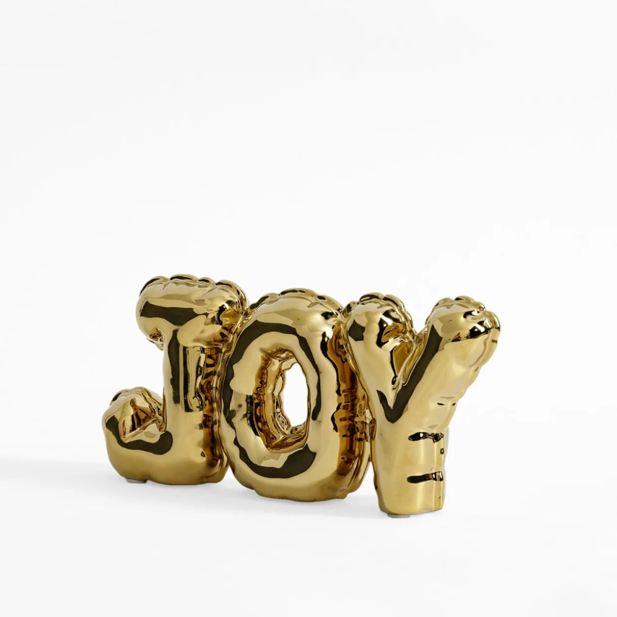 Dekoracja napis JOY złoty