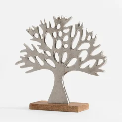 Dekoracja srebrna DRZEWO 25,5 cm