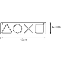 Dekoracja świetlna LED NEON GAMEPAD BUTTONS
