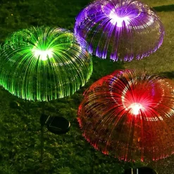 Dekoracja zewnętrzna solarna LED RGB IP44 77 cm