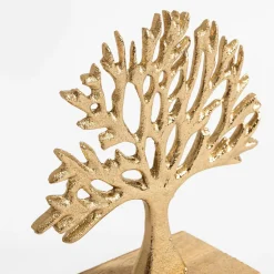 Dekoracja złota DRZEWO 17x6x16 cm