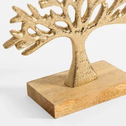 Dekoracja złota DRZEWO 17x6x16 cm