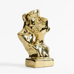 Dekoracja złota TWARZE 21 cm