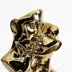 Dekoracja złota TWARZE 21 cm