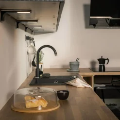 Deska bambusowa okrągła z kloszem 28,2 cm