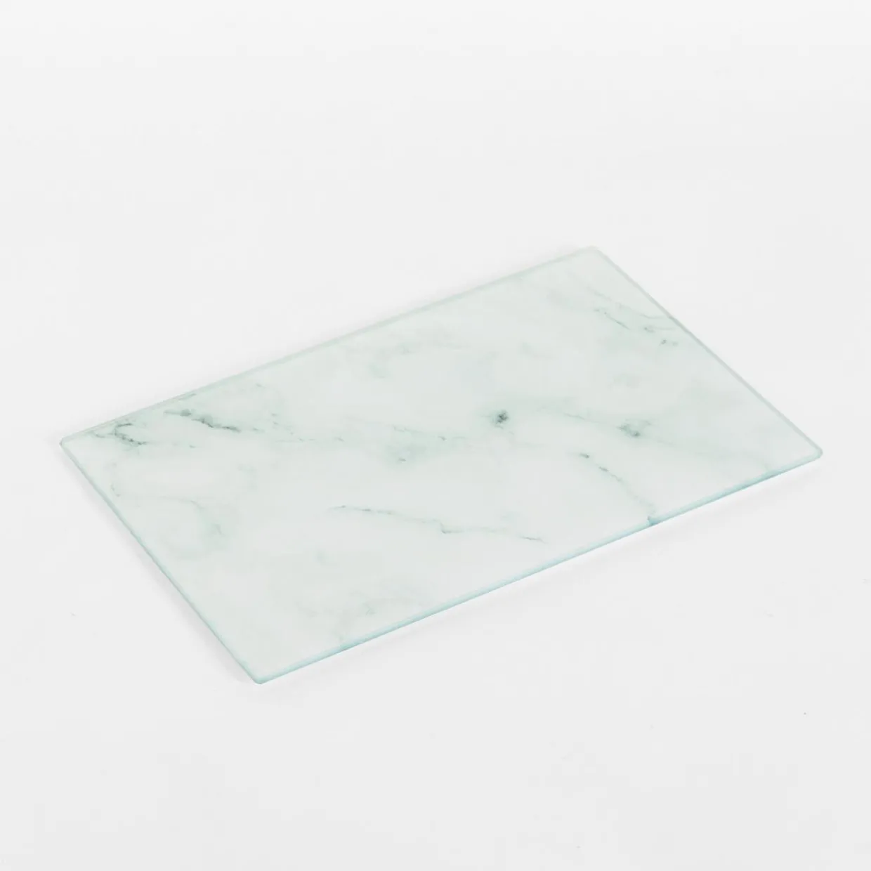 Deska do krojenia szklana BIAŁY MARMUR 20x30 cm