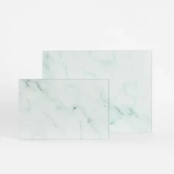 Deska do krojenia szklana BIAŁY MARMUR 20x30 cm
