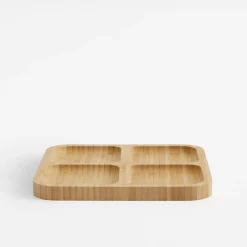 Deska do serwowania przekąsek bambusowa 29,5x29,5 cm