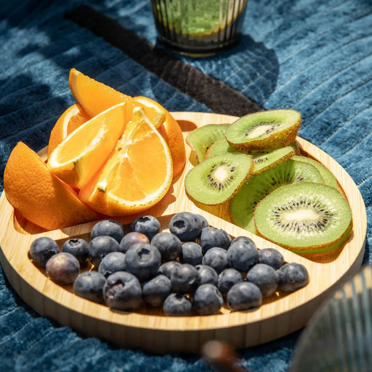 Deska do serwowania przekąsek bambusowa 20 cm