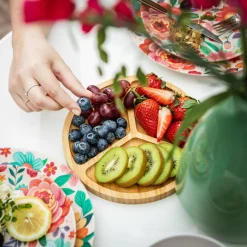 Deska do serwowania przekąsek bambusowa 20 cm