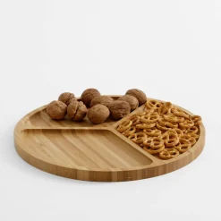 Deska do serwowania przekąsek bambusowa 30 cm